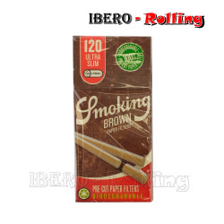 Filtros Smoking Brown pre-cut Ultra Slim