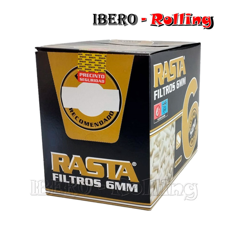 Filtros Rasta 6mm de 500 filtros caja