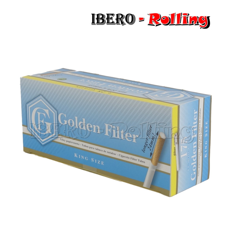 Tubos Golden Filter Largo Caja 200u.