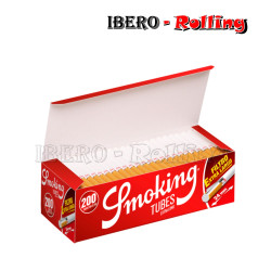 Tubos Smoking Rojo Caja 200u.