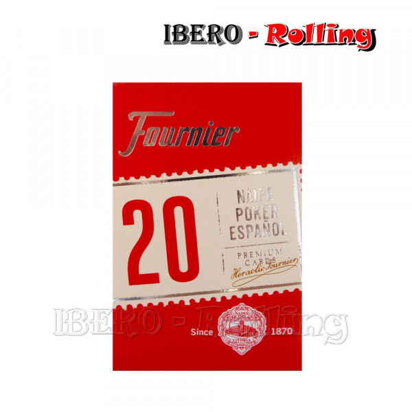 Baraja Poker Fournier N20 55C edicion rojo