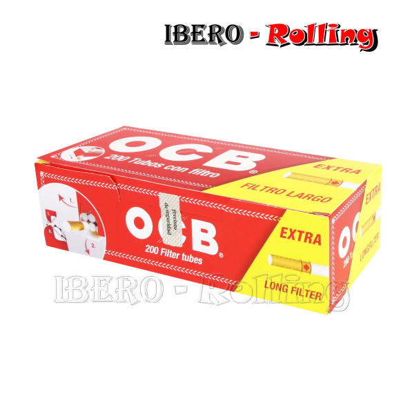 Tubos OCB Rojo Caja 200 Unidades