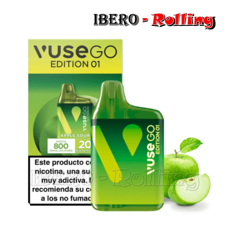 Cigarrillo Electrónico Desechable Vuse Go Edition sabor Manzana Verde 20MG