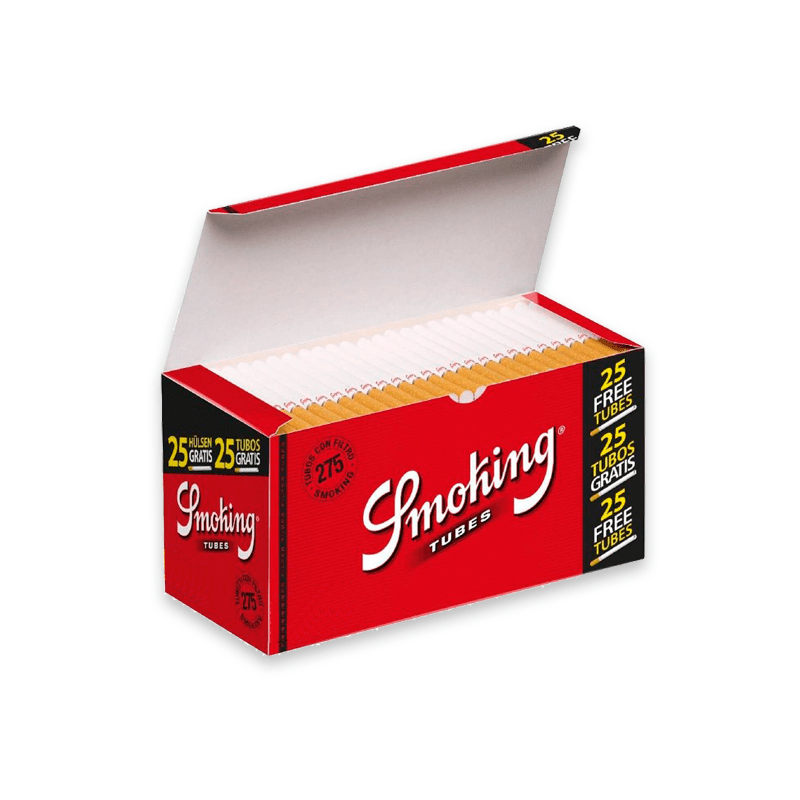 Tubos Smoking Rojo Caja 275 Tubos Smoking Rojo Caja 275